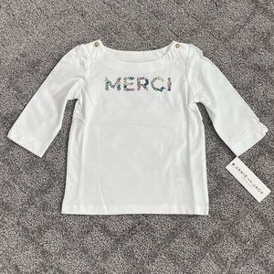 NWT Janie and Jack Merci Tee Shirt